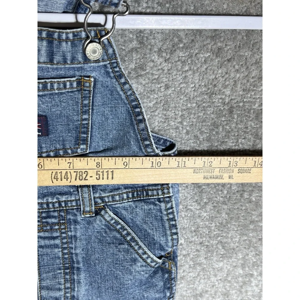 Old Navy Baby Denim Carpenter Bib Overalls Boys Size 3T Blue Cotton Pockets Y2K